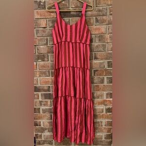 Striped Pink Maxi Dress